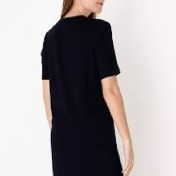 Tommy Hilfiger Script Logo T-Shirt Dress Size XS Navy Blue - Picture 5 of 5